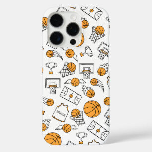 Basketball Pattern custom name phone cases