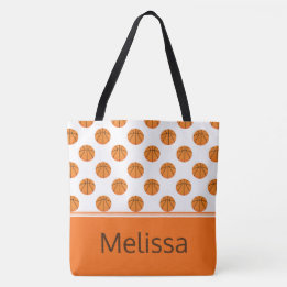 Basketball Pattern | Personalized Tote Bag