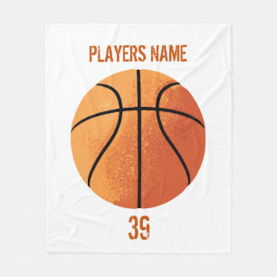 Basketball (Personalizable) Fleece Blanket