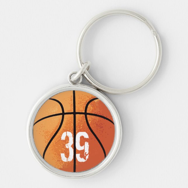 Basketball (Personalizable) Keychain (Front)