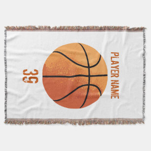 Basketball (Personalizable) Throw Blanket
