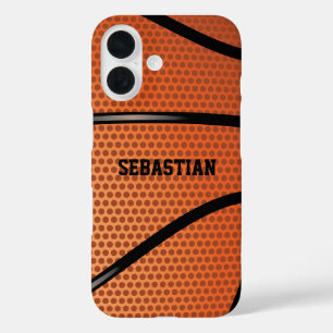 Basketball Personalized iPhone 16 Case