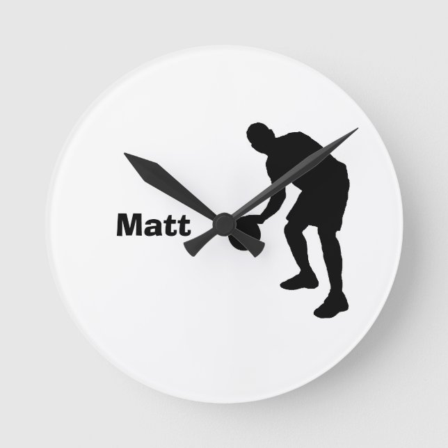 Basketball Personalized Clock (Front)