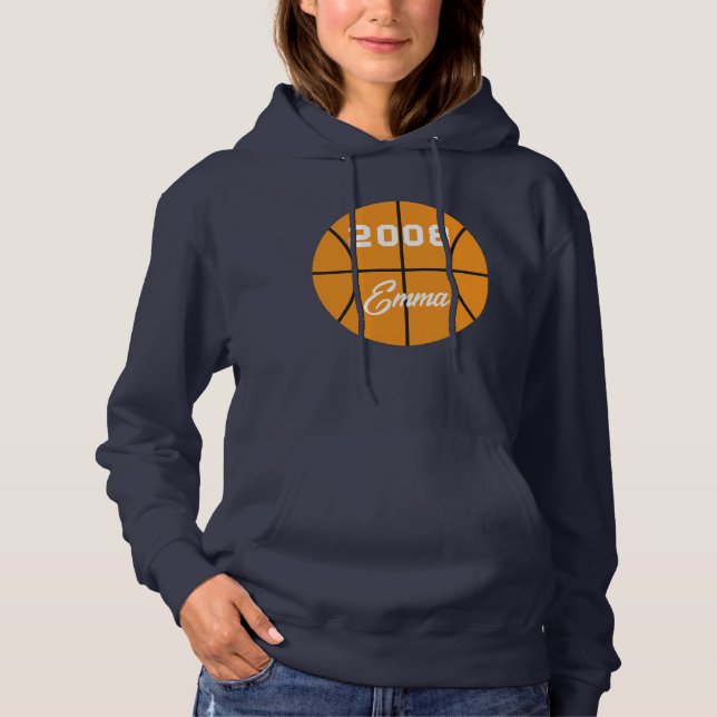 Basketball personalized  hoodie (Front)