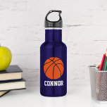Basketball Personalized Kids 532 Ml Water Bottle<br><div class="desc">Personalized design for your little athletes and sports fans.</div>
