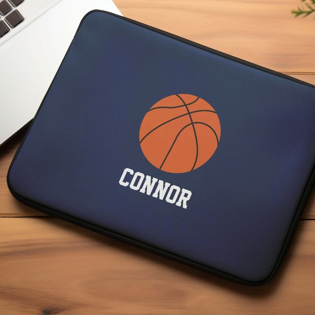 Basketball Personalized Kids Laptop Sleeve (Creator Uploaded)