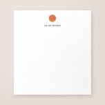 Basketball Personalized Kids Notepad<br><div class="desc">Your little sports superstar will love this personalized basketball notepad for kids. Perfect for a boy or girl.</div>