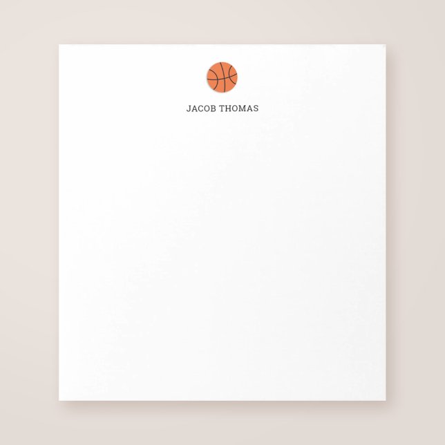 Basketball Personalized Kids Notepad (Creator Uploaded)