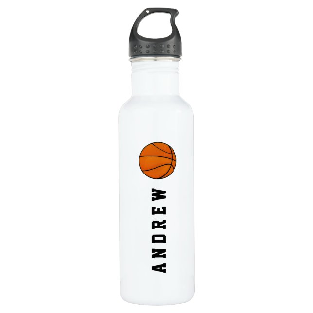 Basketball Personalized Name or Monogram 710 Ml Water Bottle (Front)