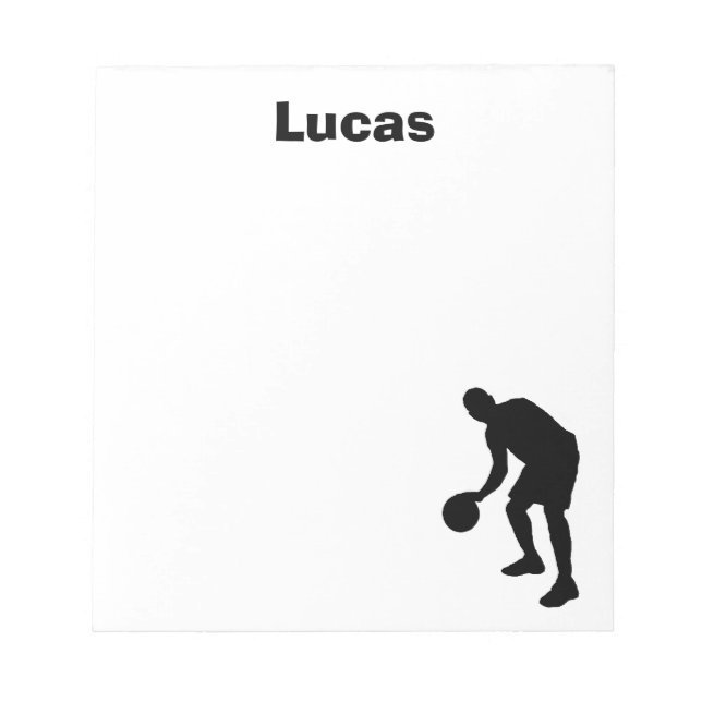 Basketball Personalized Notepad (Front)