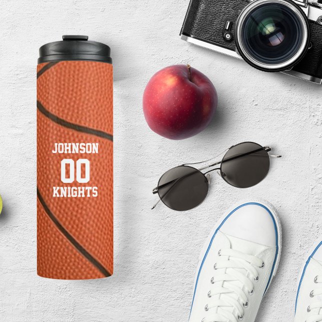 Basketball Personalized Thermal Tumbler (Creator Uploaded)