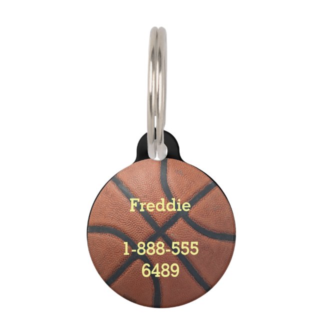 Basketball Pet Tag (Front)