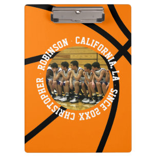 Basketball Photo Memory Clipboard