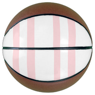 Basketball Pink & White Stripe