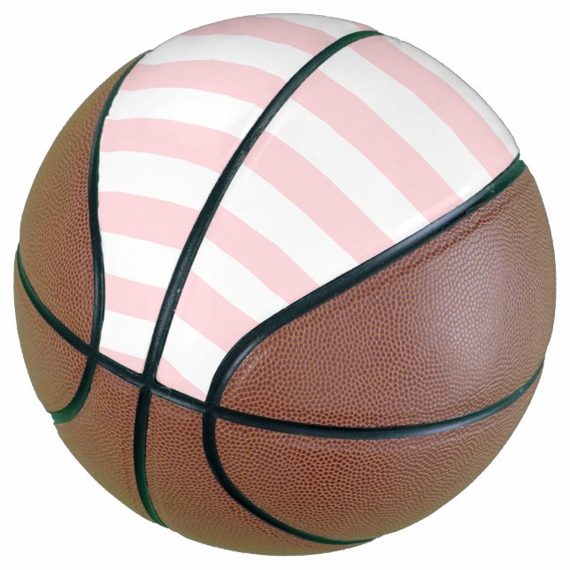 Basketball Pink & White Stripe (Angled)