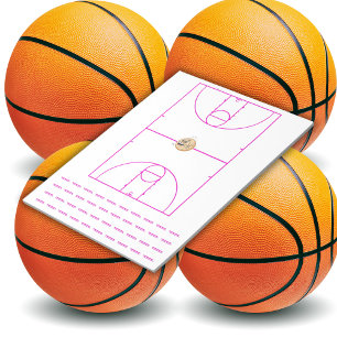 Basketball Playbook Red Notepad