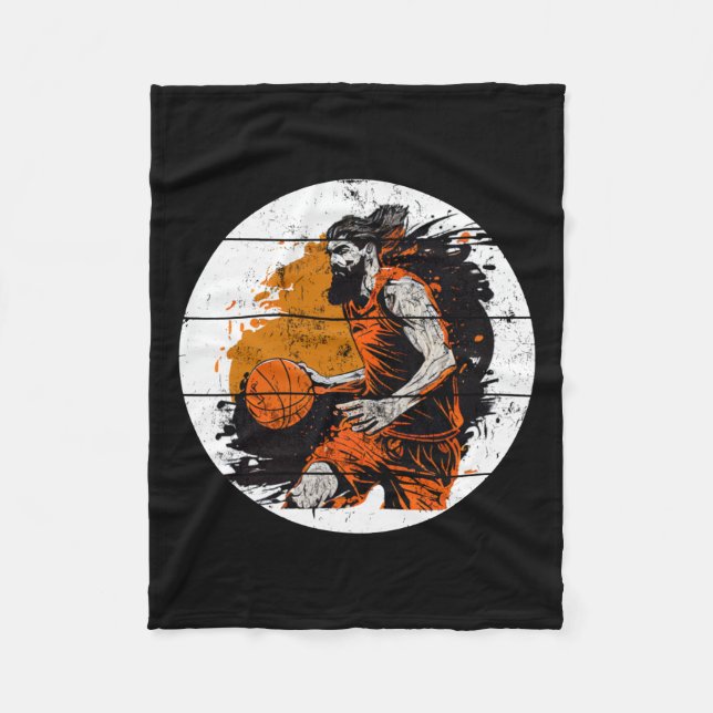 Basketball Player 1 (2)  Fleece Blanket (Front)