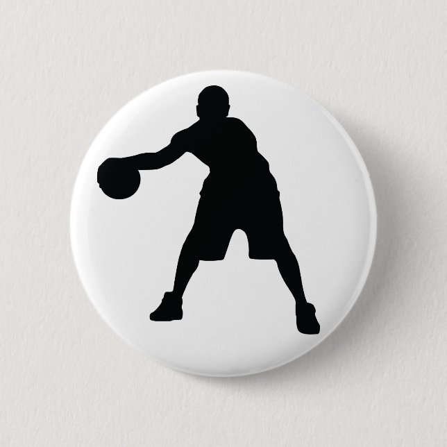 Basketball Player 2 Inch Round Button (Front)