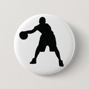 Basketball Player 2 Inch Round Button