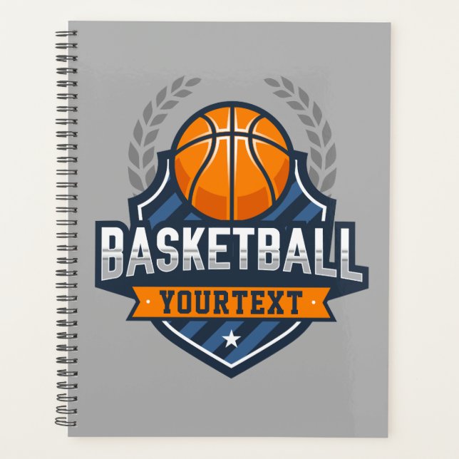 Basketball Player ADD NAME Varsity School Team Planner (Front)
