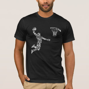 Basketball Player Athlete Dunk Art Sportsman T-Shirt