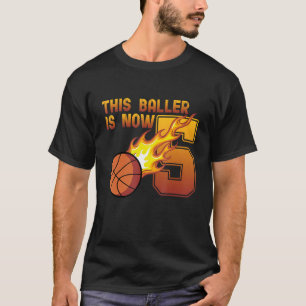 Basketball Player Baller 5th Birthday Sports Coach T-Shirt