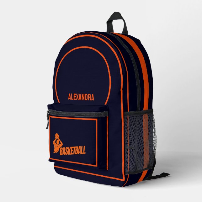Basketball Player, Basketbal Team,Birthday Gift Printed Backpack (Back Corner Right)