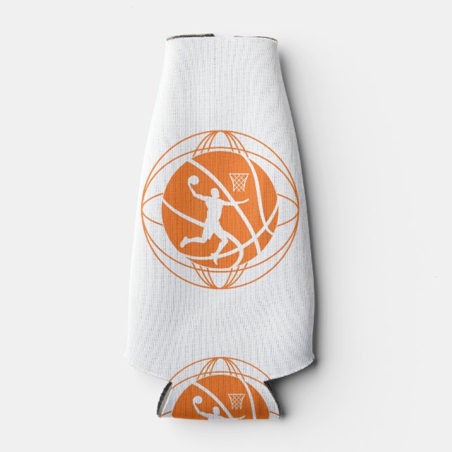 Basketball Player Basketball Lover Bottle Cooler (Front)