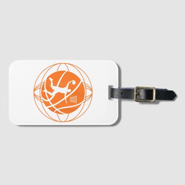 Basketball Player Basketball Lover Luggage Tag (Front Horizontal)