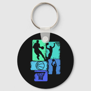 Basketball Player Boys Kids Men (2) Keychain