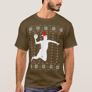 Basketball Player Christmas Sport Ugly XMas Pajama T-Shirt
