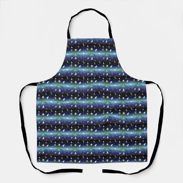Basketball Player Christmas Tree Apron (Front)