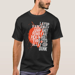 Basketball Player Court Ball Basketball Youths Kid T-Shirt