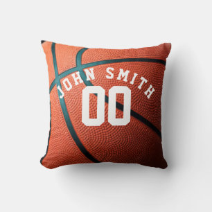 BASKETBALL PLAYER CUSTOMISE Retro Vintage Throw Pillow