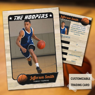 Basketball Player customizable Trading Card 