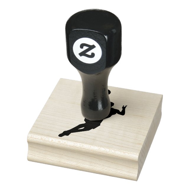 Basketball Player Design Wooden Stamp (Stamp)
