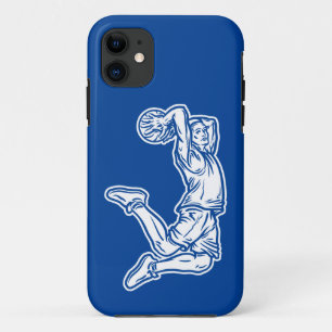 Basketball Player Doing Slam Dunk Light Design iPhone 11 Case