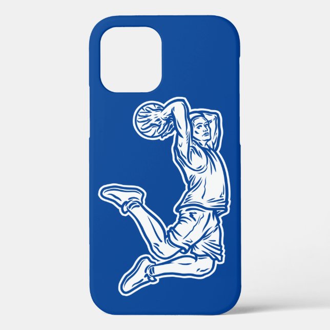 Basketball Player Doing Slam Dunk Light Design Case-Mate iPhone Case (Back)