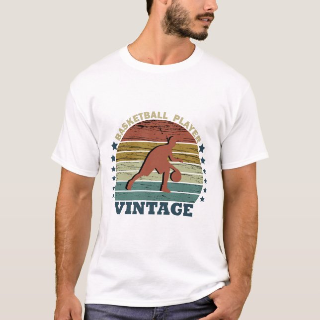Basketball player dribbling T-Shirt (Front)