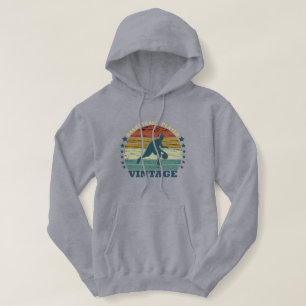Basketball player dribbling vintage retro sunset hoodie