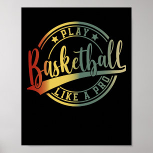 Basketball Player Fans College Basketball Coach Poster