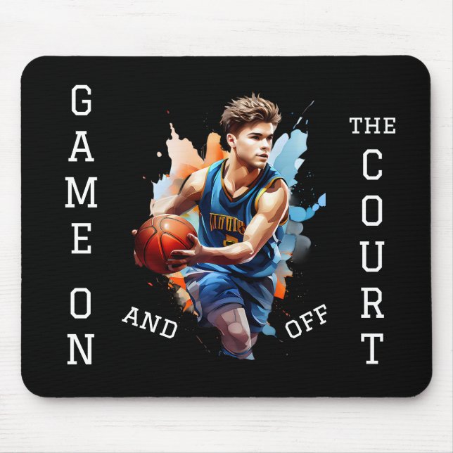 Basketball Player Game on  Mouse Pad (Front)
