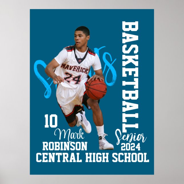 Basketball Player Game Photo Poster (Front)