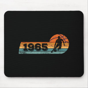 Basketball-player Game Vintage Born 1965 Birthday Mouse Pad