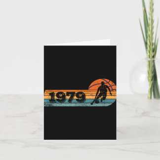 Basketball-player Game Vintage Born 1979 Birthday  Card