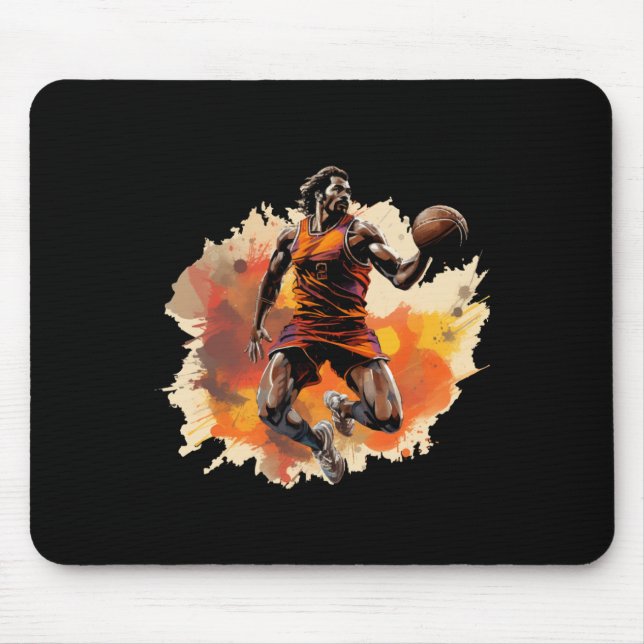Basketball Player In Art Design 1  Mouse Pad (Front)