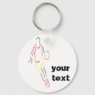 basketball -player keychain