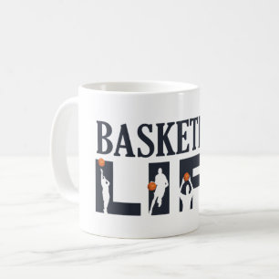 basketball player life coffee mug