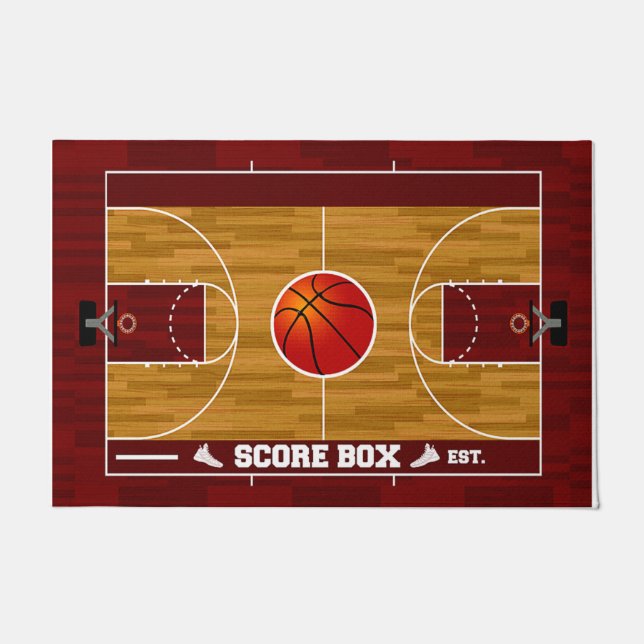 Basketball Player Mat, Cool Sports  Doormat (Front)