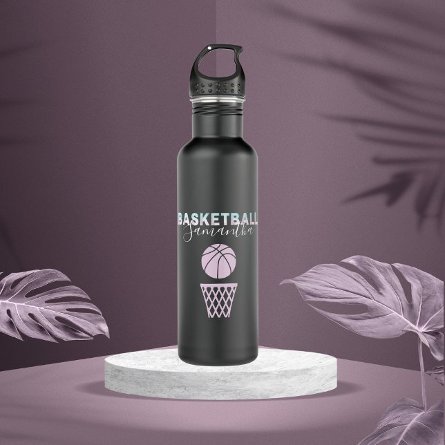 Basketball Player Name Cute Basket Personalized    710 Ml Water Bottle (Creator Uploaded)